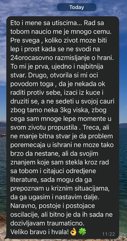 Utisak klijentkinje 22