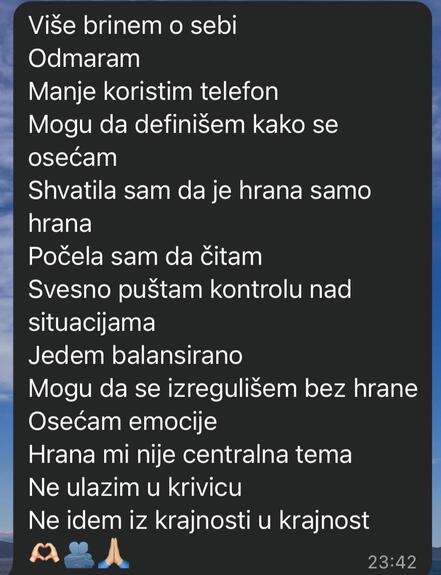Utisak klijentkinje 47