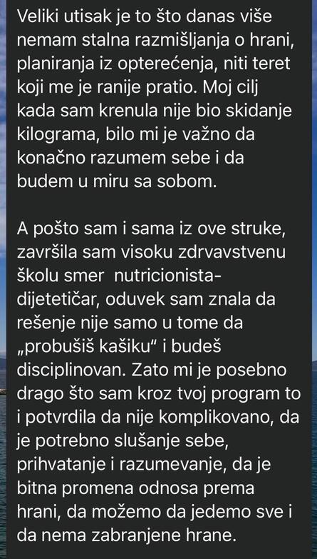 Utisak klijentkinje 60
